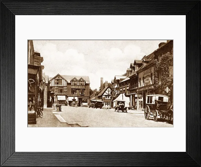 Framed Print : High Street, Market Drayton Framed Print : High Street, Market Drayton