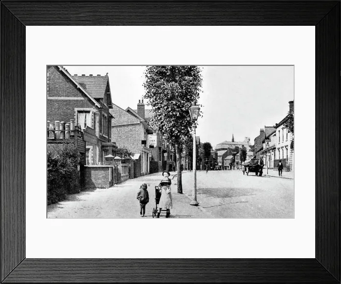 Framed Print : Market Harborough early1900s Framed Print : Market Harborough early1900s