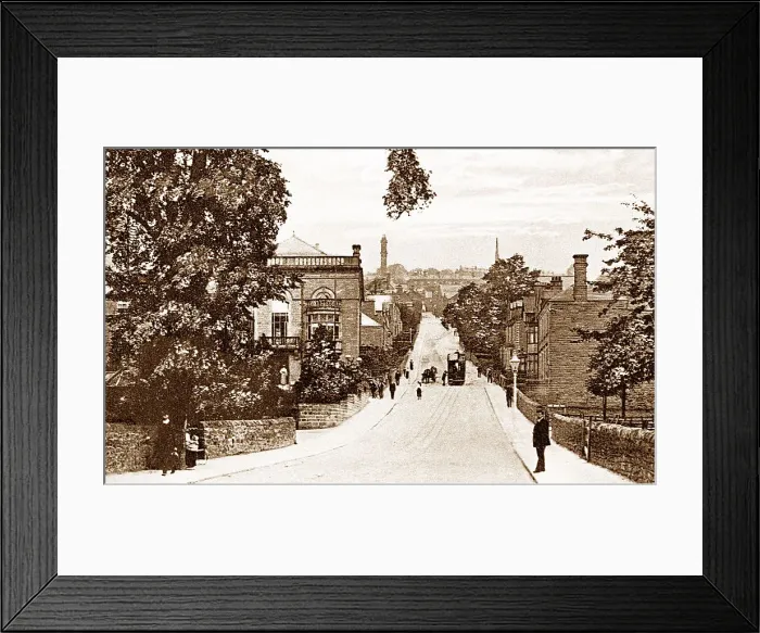 Framed Print : Matlock - Bank Road early 1900s Framed Print : Matlock - Bank Road early 1900s