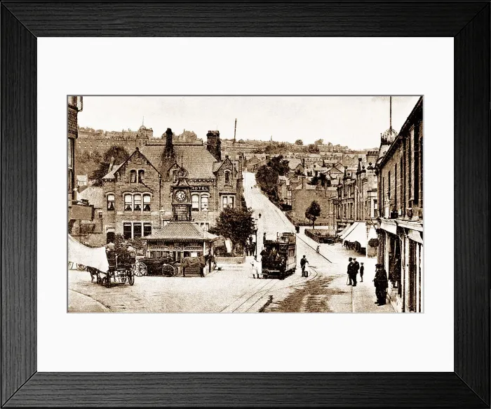 Framed Print : Matlock Crown Square early 1900s Framed Print : Matlock Crown Square early 1900s