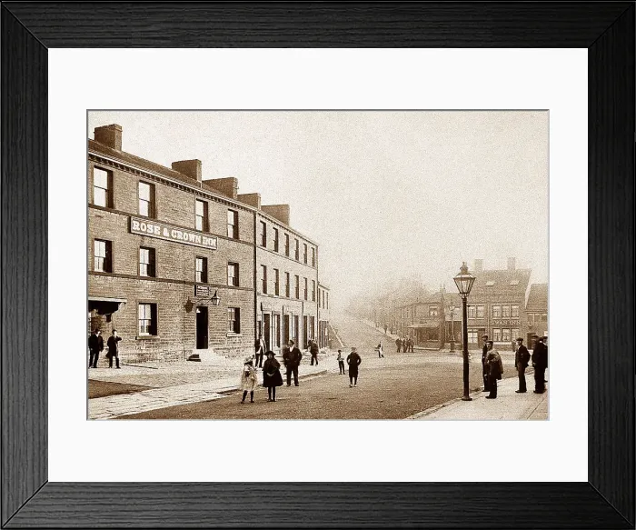 Framed Print : Market Place, Meltham Framed Print : Market Place, Meltham