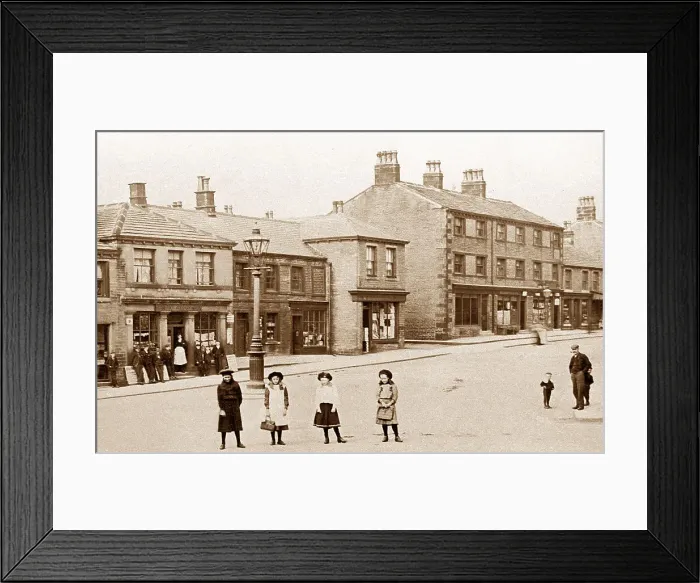 Framed Print : Market Place, Meltham Framed Print : Market Place, Meltham