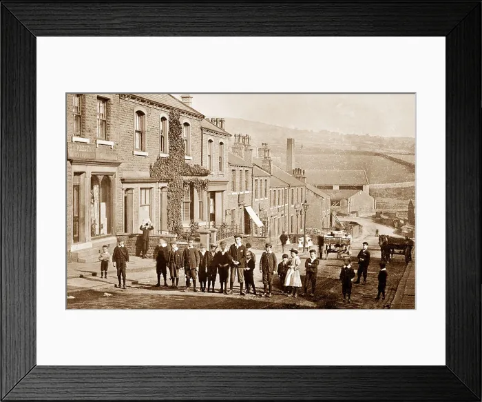 Framed Print : Station Street, Meltham Framed Print : Station Street, Meltham