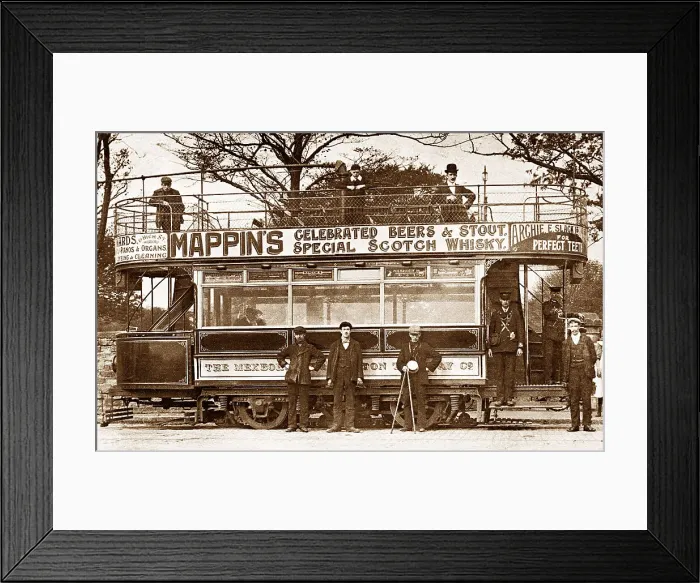 Framed Print : Mexborough Tram early 1900s Framed Print : Mexborough Tram early 1900s