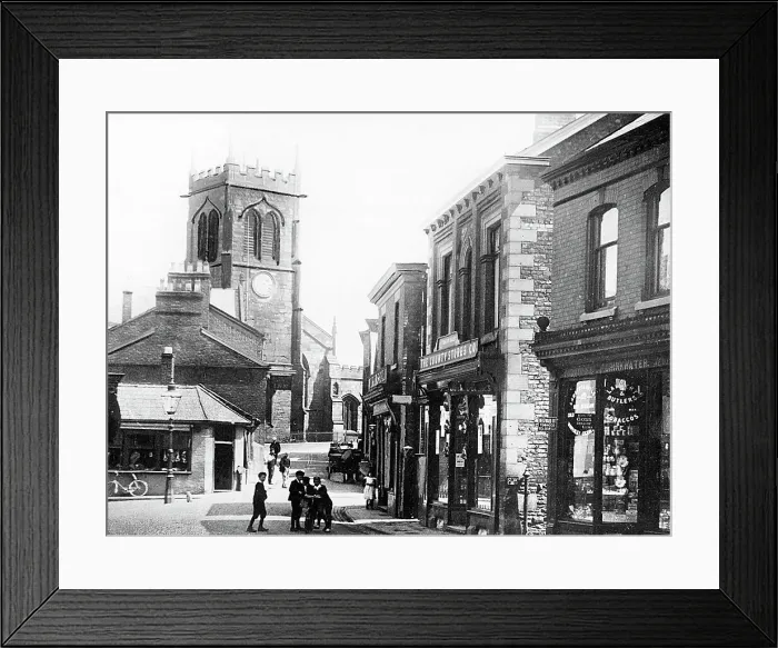 Framed Print : Middlewich Bull Ring early 1900s Framed Print : Middlewich Bull Ring early 1900s