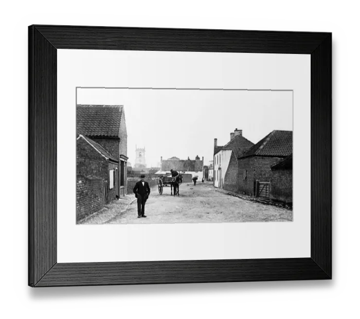 Framed Print : Misson High Street near Bawtry early 1900s Framed Print : Misson High Street near Bawtry early 1900s