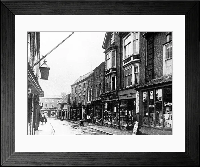 Framed Print : Much Wenlock High Street early 1900s Framed Print : Much Wenlock High Street early 1900s