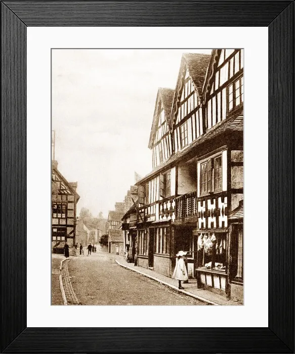 Framed Print : High Street, Much Wenlock Framed Print : High Street, Much Wenlock