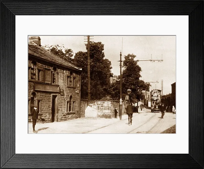 Framed Print : Mytholmroyd Burnley Road early 1900s Framed Print : Mytholmroyd Burnley Road early 1900s