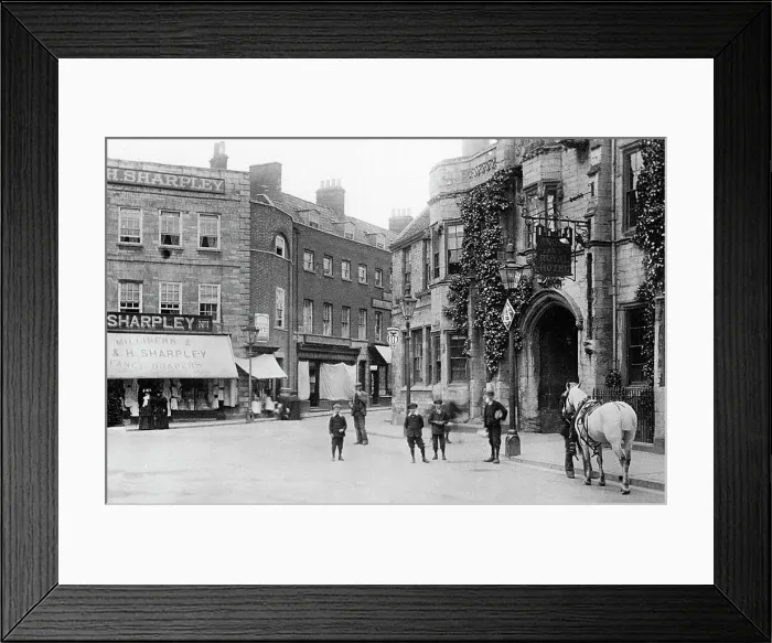 Framed Print : Grantham Angel and Royal Hotel early 1900s Framed Print : Grantham Angel and Royal Hotel early 1900s