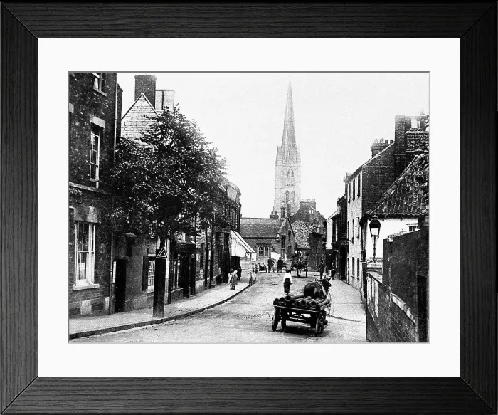 Framed Print : Grantham Castlegate early 1900s Framed Print : Grantham Castlegate early 1900s