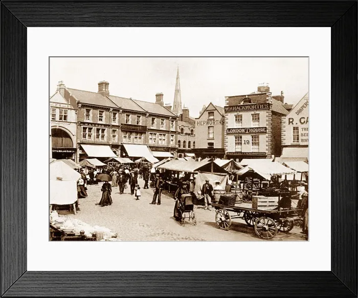 Framed Print : Market Place, Grantham Framed Print : Market Place, Grantham