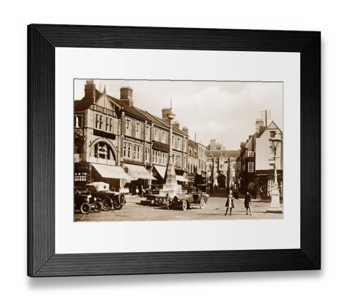 Framed Print : Market Place, Grantham Framed Print : Market Place, Grantham