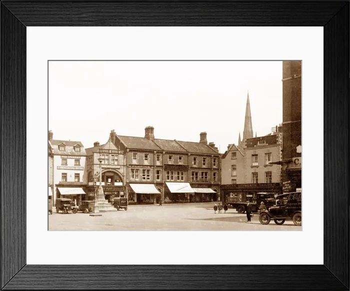 Framed Print : Market Place, Grantham Framed Print : Market Place, Grantham