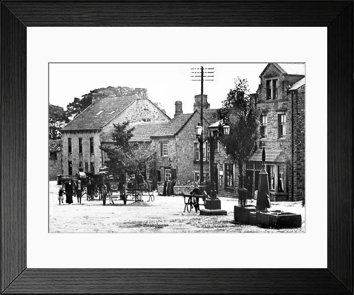Framed Print : Grassington The Square early 1900s Framed Print : Grassington The Square early 1900s
