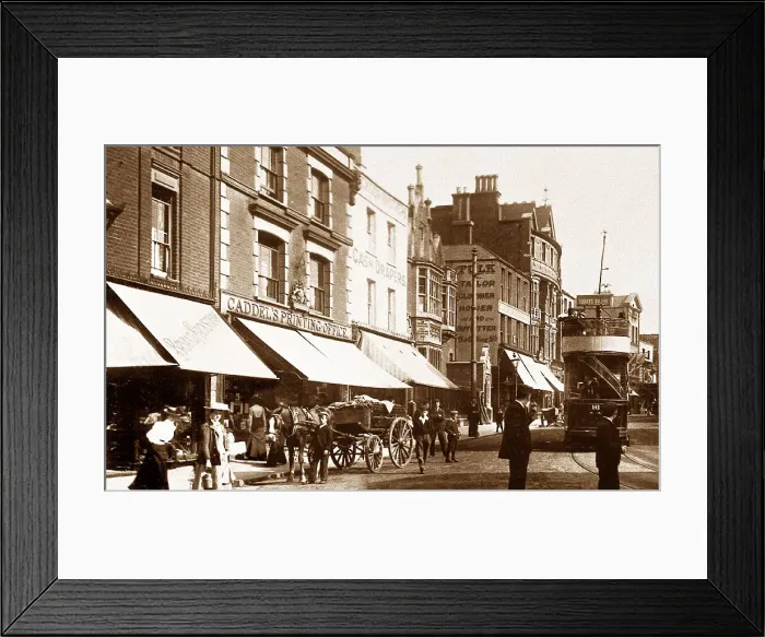 Framed Print : Gravesend Main Street early 1900s Framed Print : Gravesend Main Street early 1900s
