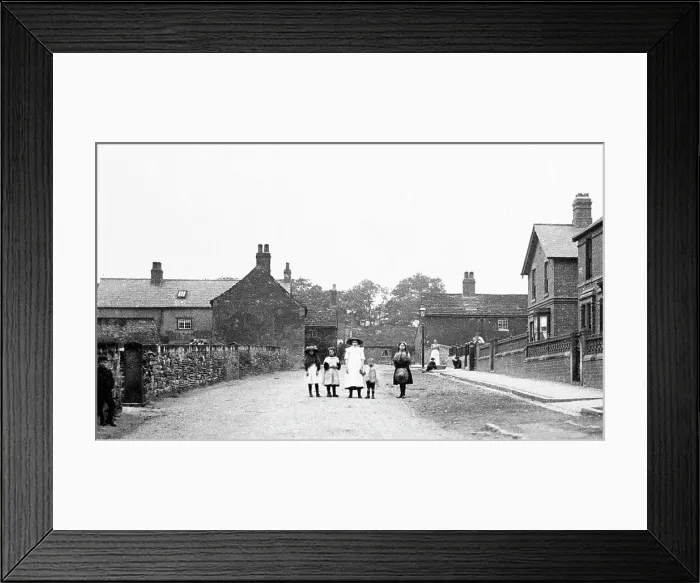 Framed Print : Greasbrough Church Street early 1900s Framed Print : Greasbrough Church Street early 1900s