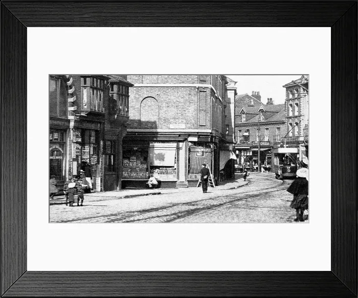 Framed Print : Main Street, Great Crosby Framed Print : Main Street, Great Crosby