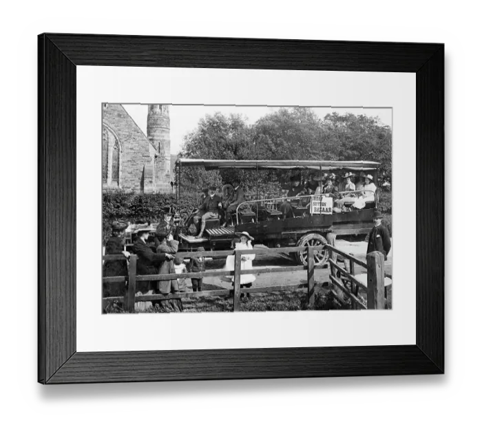 Framed Print : Great Sutton Charabanc early 1900s Framed Print : Great Sutton Charabanc early 1900s
