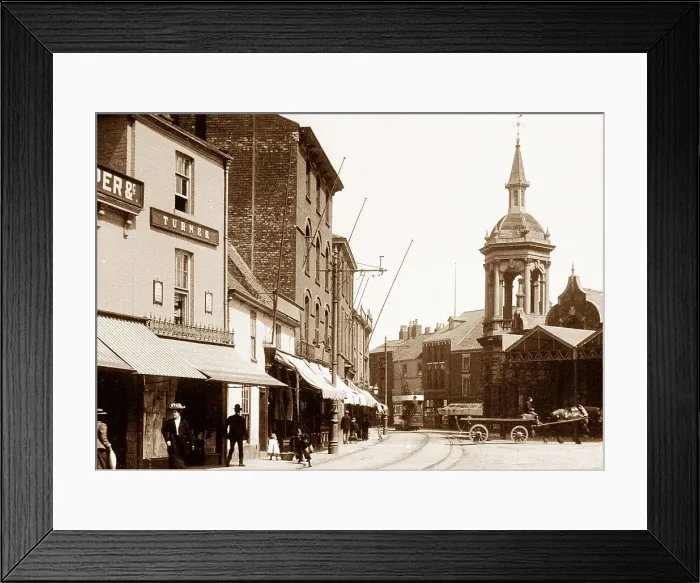 Framed Print : Old Market Place, Grimsby Framed Print : Old Market Place, Grimsby