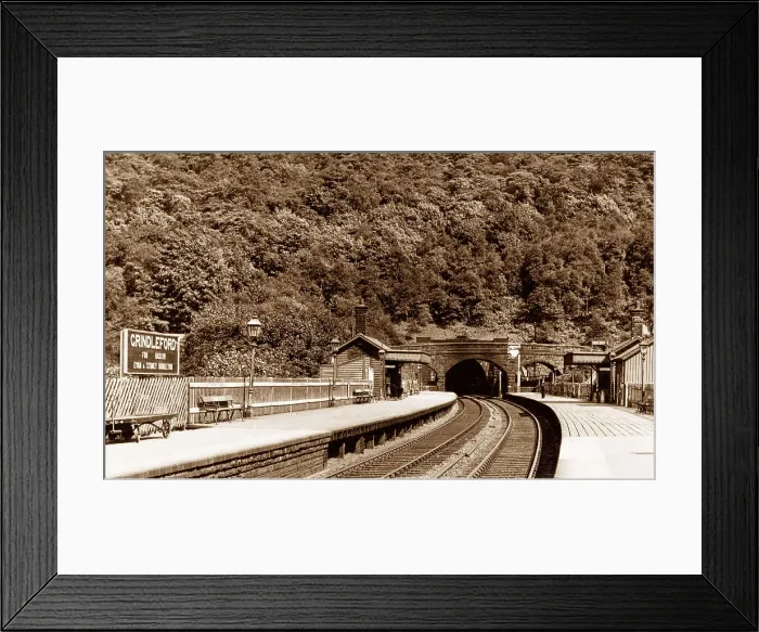 Framed Print : Grindleford Railway Station and Tunnel Framed Print : Grindleford Railway Station and Tunnel