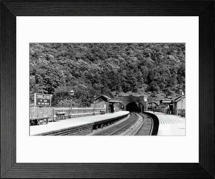 Framed Print : Grindleford Railway Station early 1900s Framed Print : Grindleford Railway Station early 1900s