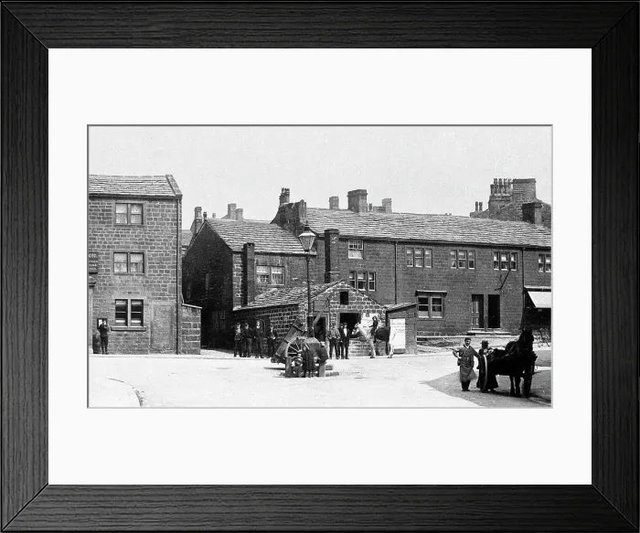 Framed Print : Guiseley Towngate early 1900s Framed Print : Guiseley Towngate early 1900s