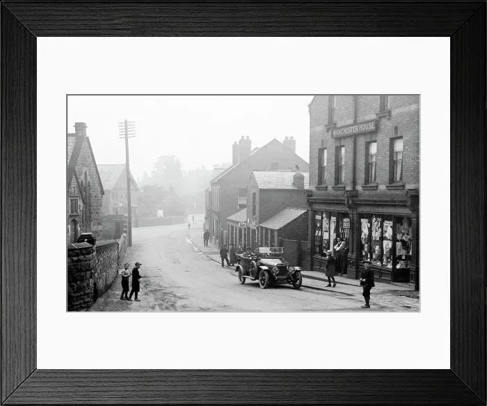 Framed Print : Hemsworth Bank Street probably 1920s Framed Print : Hemsworth Bank Street probably 1920s