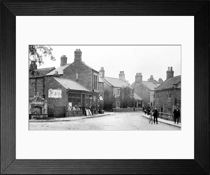 Framed Print : Hemsworth Market Place early 1900s Framed Print : Hemsworth Market Place early 1900s