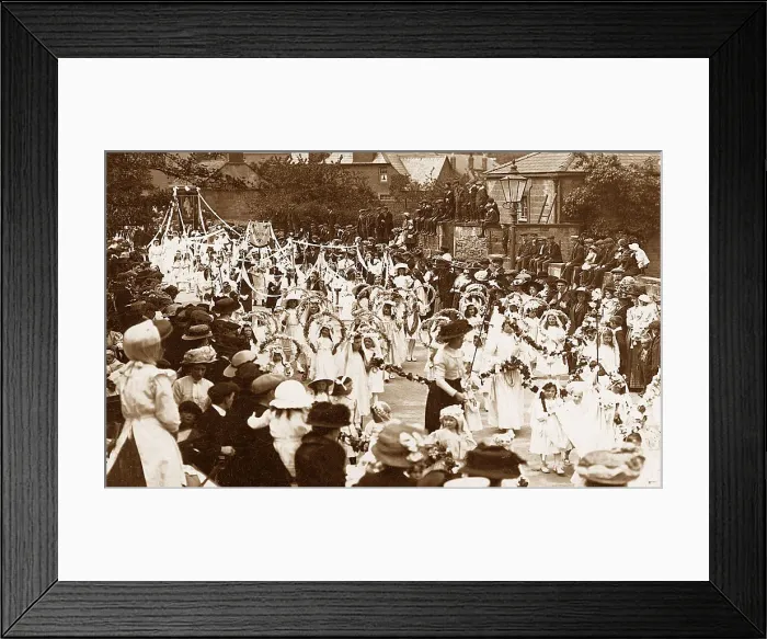 Framed Print : Hemsworth Catholic Festival early 1900s Framed Print : Hemsworth Catholic Festival early 1900s