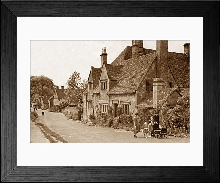 Framed Print : Stanton Gloucestershire early 1900s Framed Print : Stanton Gloucestershire early 1900s