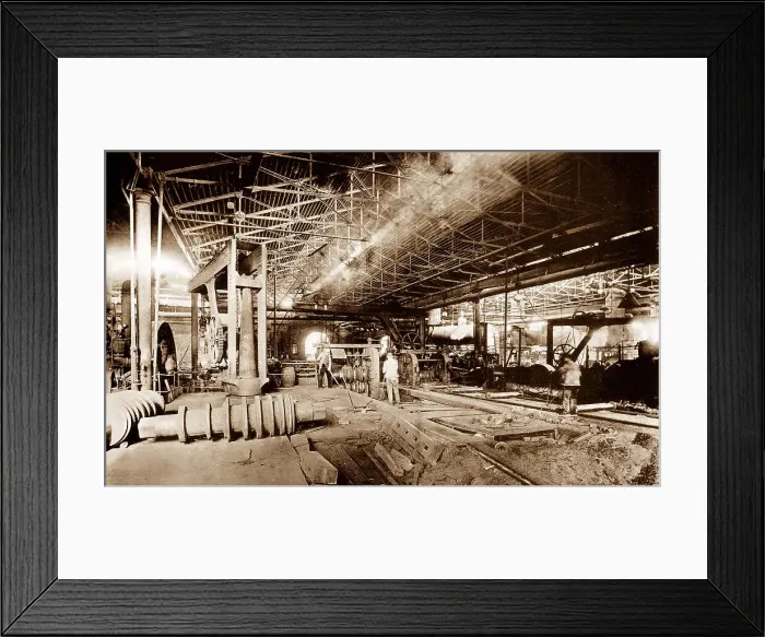 Framed Print : Rail mill, Steel Works Workington Framed Print : Rail mill, Steel Works Workington