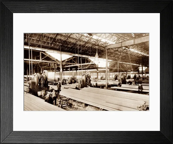 Framed Print : Rail Shop, Steel Works Workington Framed Print : Rail Shop, Steel Works Workington