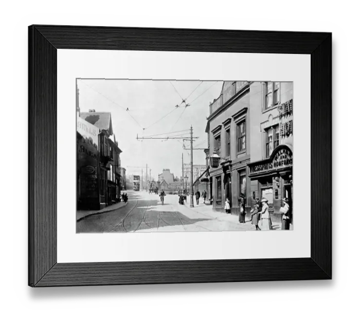 Framed Print : Stockport Lancashire Hill early 1900s Framed Print : Stockport Lancashire Hill early 1900s