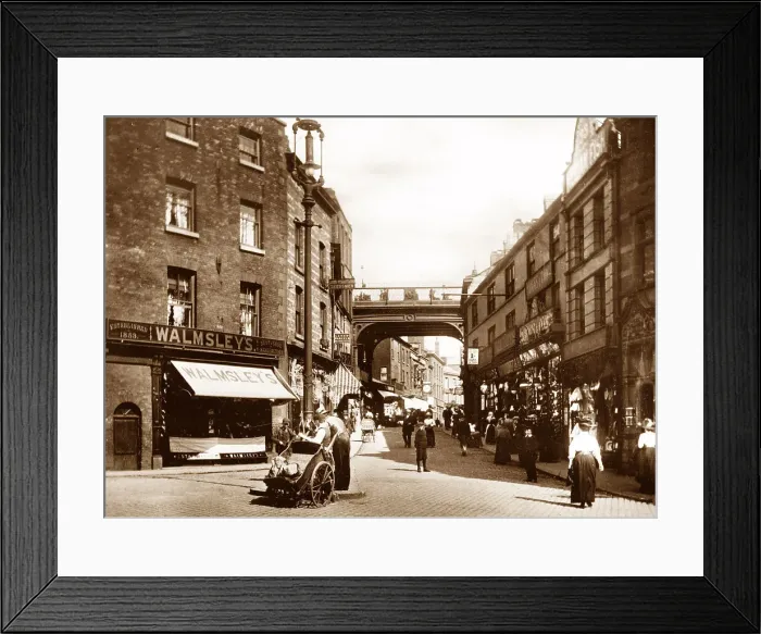 Framed Print : Stockport Underbank early 1900s Framed Print : Stockport Underbank early 1900s