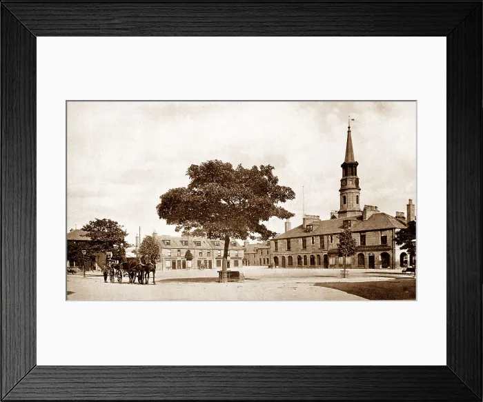 Framed Print : Stonehaven Market Square early 1900s Framed Print : Stonehaven Market Square early 1900s