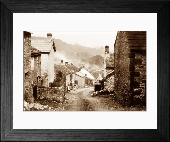 Framed Print : Stoney Middleton early 1900s Framed Print : Stoney Middleton early 1900s