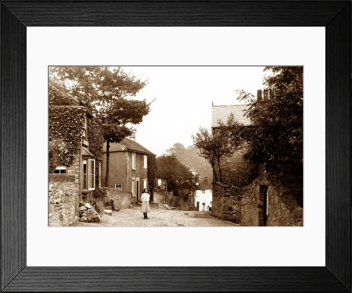 Framed Print : Stoney Middleton early 1900s Framed Print : Stoney Middleton early 1900s