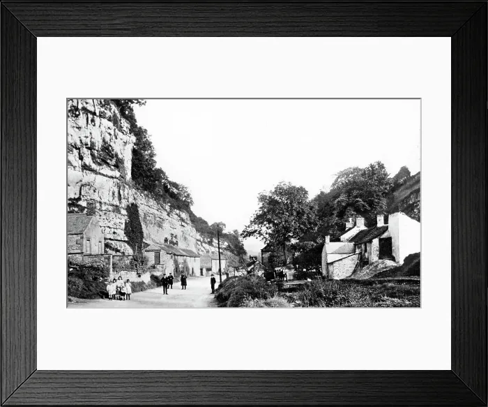 Framed Print : Stoney Middleton Lover's Leap early 1900s
