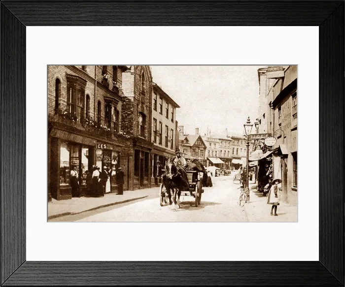 Framed Print : Sudbury Friar's Street early 1900s Framed Print : Sudbury Friar's Street early 1900s