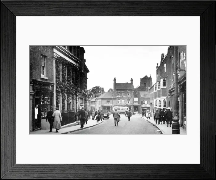 Framed Print : Sutton Coldfield High Street probably 1930s Framed Print : Sutton Coldfield High Street probably 1930s