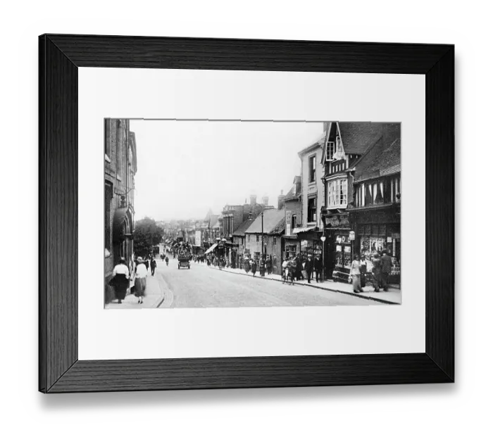 Framed Print : Sutton Coldfield Mill Street early 1900s Framed Print : Sutton Coldfield Mill Street early 1900s