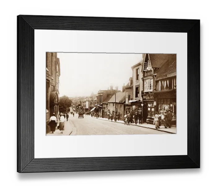Framed Print : Mill Street, Sutton Coldfield Framed Print : Mill Street, Sutton Coldfield