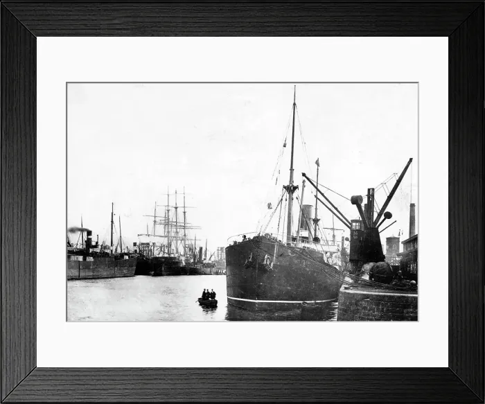 Framed Print : Swansea Docks early 1900s Framed Print : Swansea Docks early 1900s