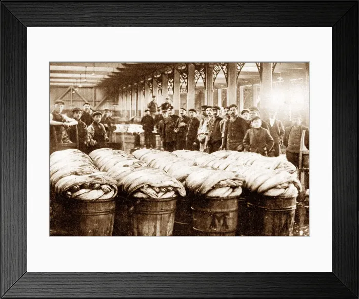 Framed Print : Swansea Fish Wharf early 1900s Framed Print : Swansea Fish Wharf early 1900s
