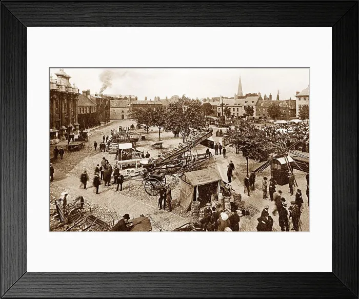 Framed Print : King's Lynn Tuesday Market Place early 1900s Framed Print : King's Lynn Tuesday Market Place early 1900s