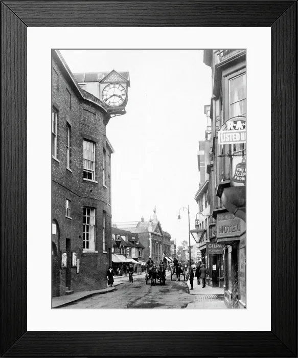Framed Print : Hertford Fore Street early 1900s Framed Print : Hertford Fore Street early 1900s