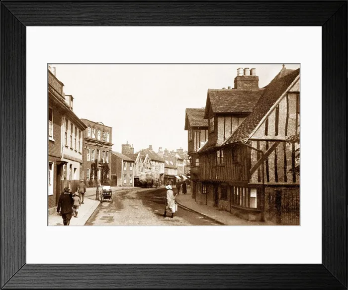 Framed Print : Hertford St. Andrew's Street early 1900s Framed Print : Hertford St. Andrew's Street early 1900s