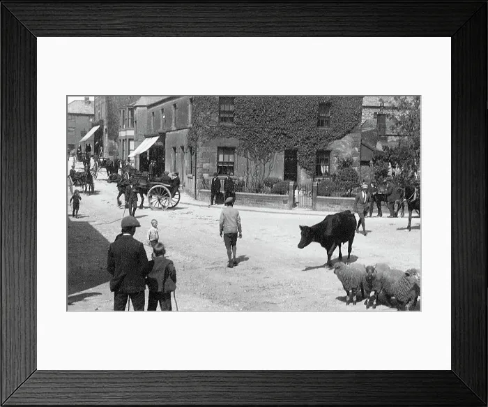 Framed Print : Wednesday Market, High Bentham Framed Print : Wednesday Market, High Bentham