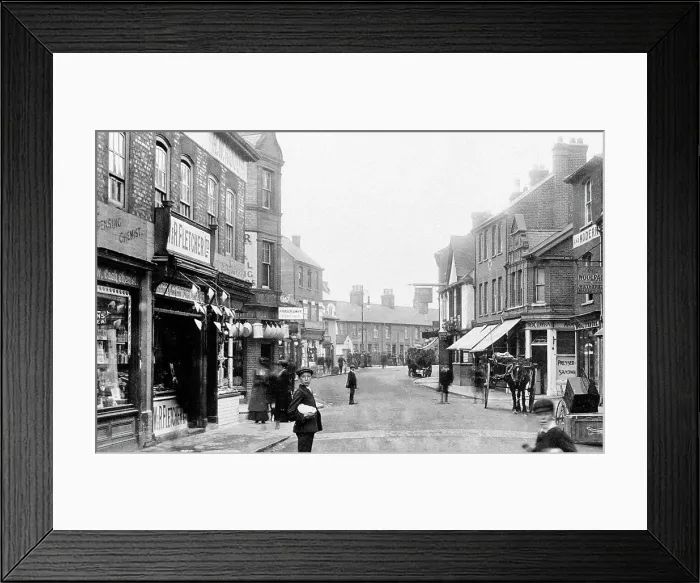 Framed Print : High Wycombe Oxford Street early 1900s Framed Print : High Wycombe Oxford Street early 1900s